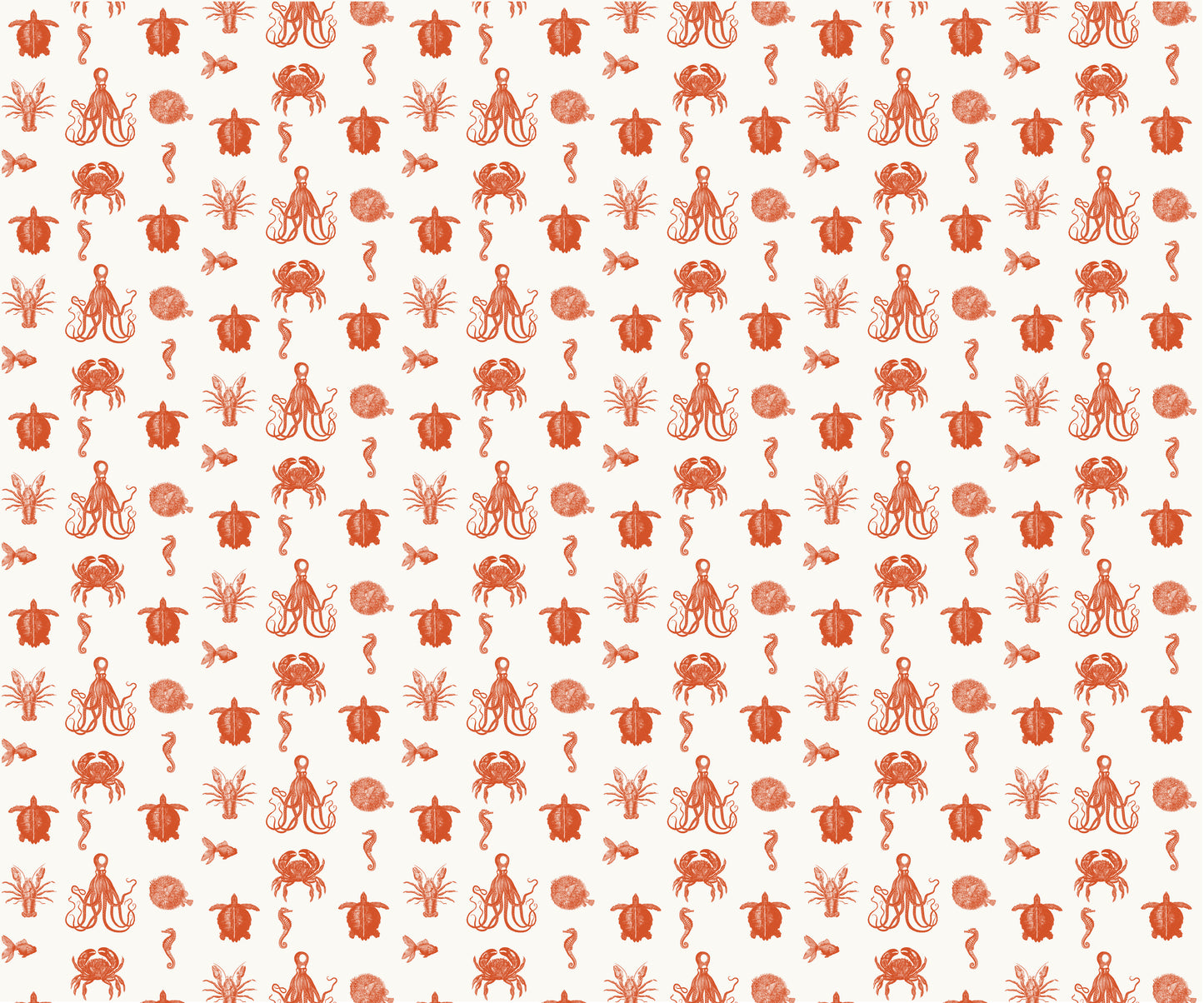 SEA LIFE WALLPAPER LARGE SCALE TOMATO