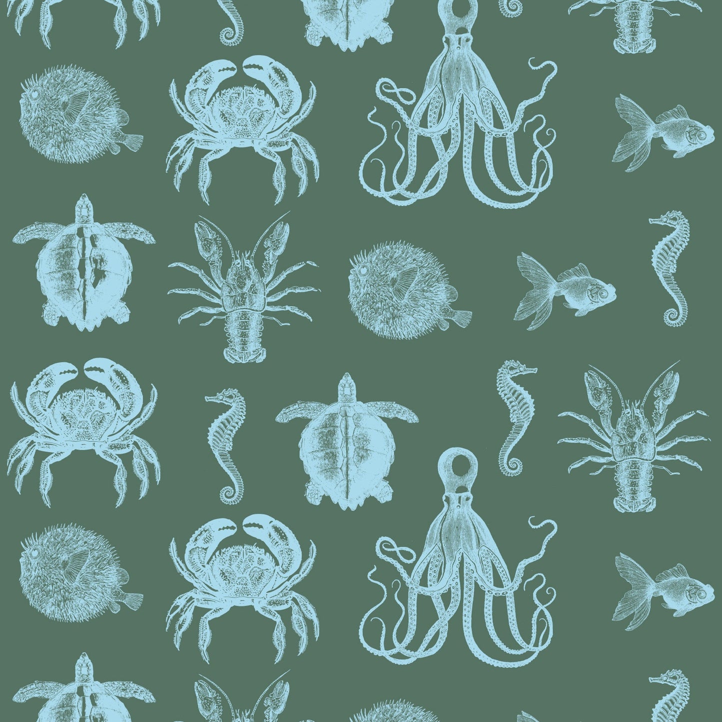 SEA LIFE WALLPAPER SMALL SCALE KELP