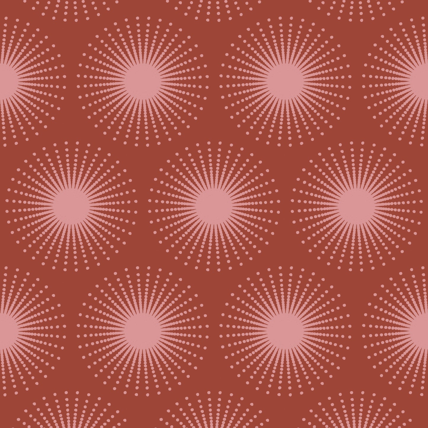 STARBURST WALLPAPER PERSIMMON