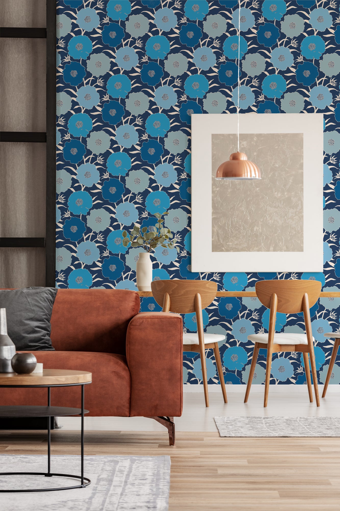 MUMS WALLPAPER INDIGO