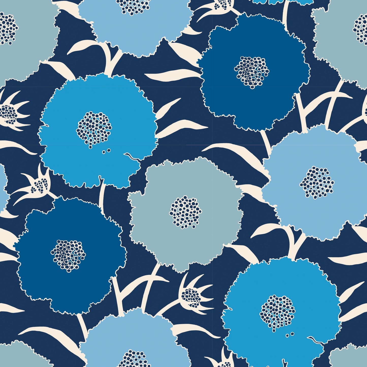 MUMS WALLPAPER INDIGO