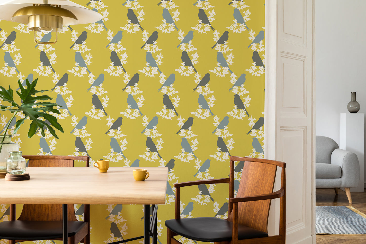 GOLDFINCH WALLPAPER CORN