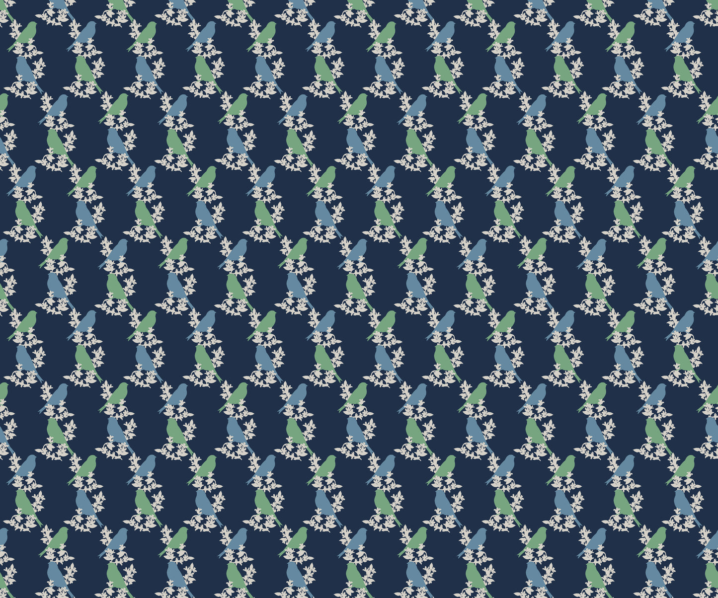 GOLDFINCH WALLPAPER INDIGO