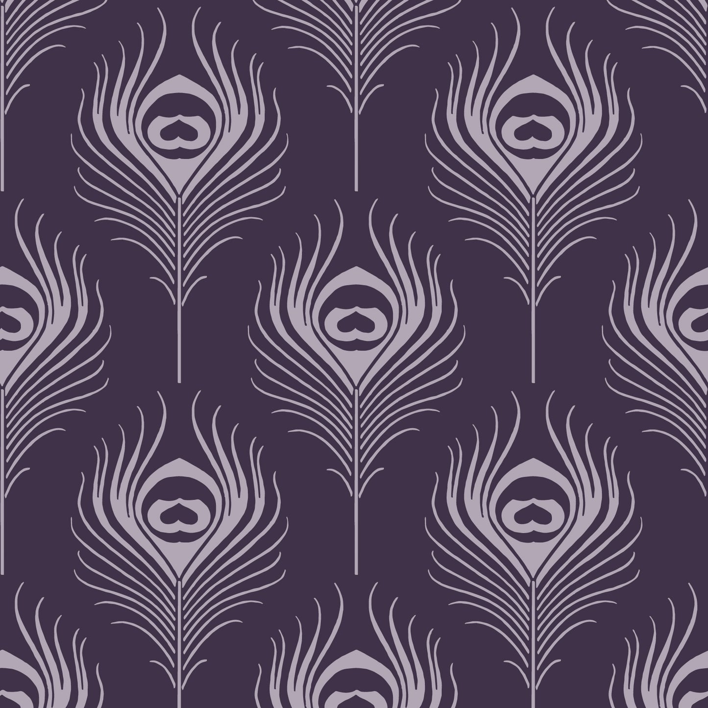 PLUME WALLPAPER PLUM SAMPLE