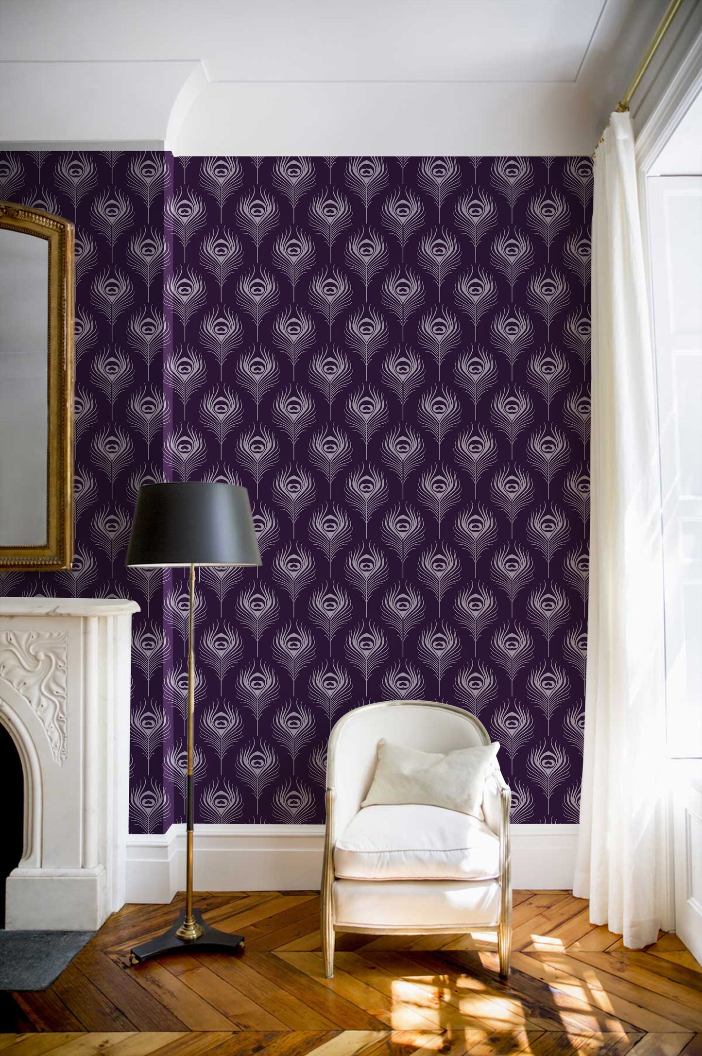 PLUME WALLPAPER PLUM