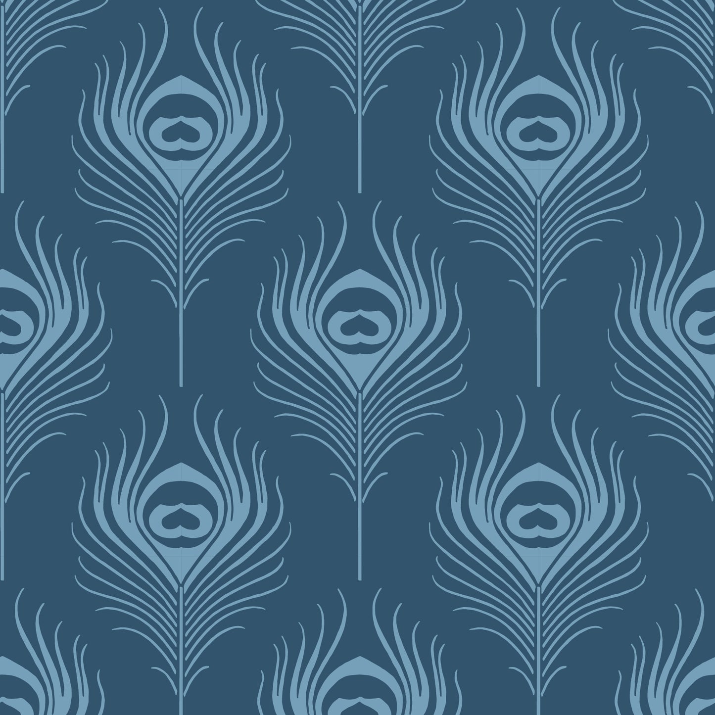 PLUME WALLPAPER CADET SAMPLE