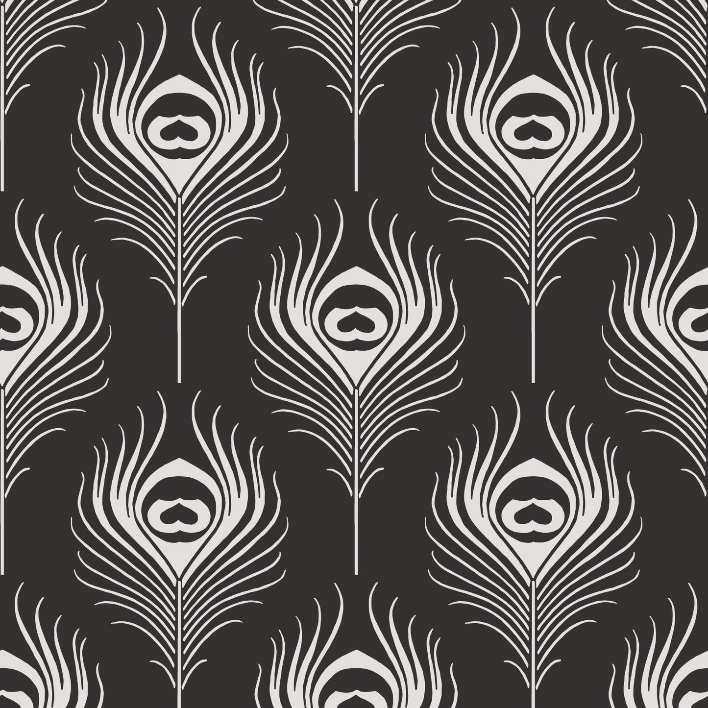 PLUME WALLPAPER EBONY