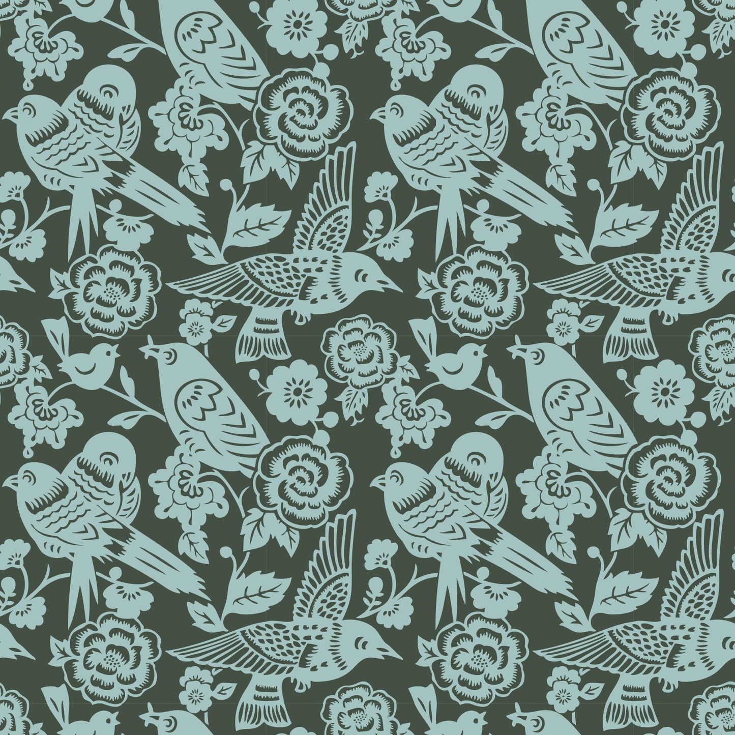 AVIARY WALLPAPER SMALL KELP SAMPLE