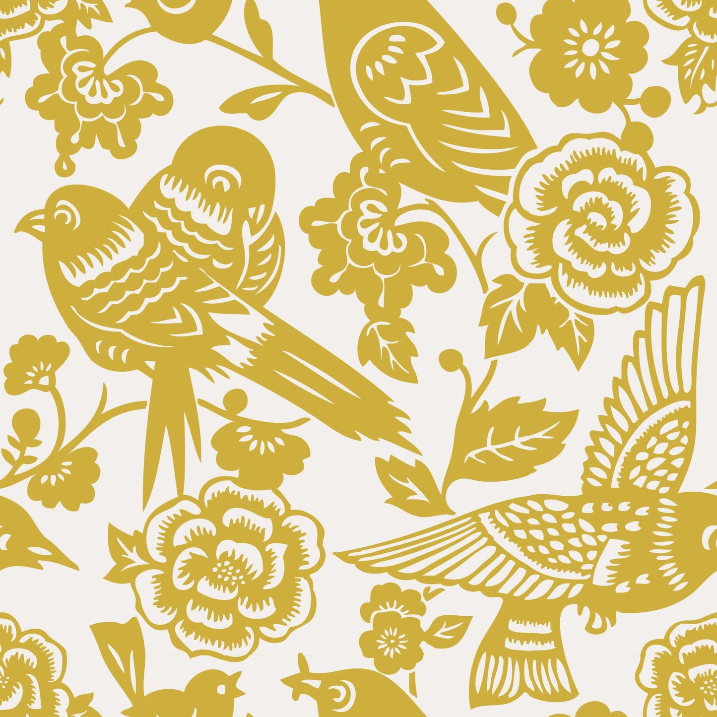 AVIARY WALLPAPER LARGE CORN SAMPLE